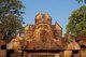 Cambodia: Indra rides the three-headed Airavata above the demon Kala on a lintel over the entrance door at Banteay Srei (Citadel of the Women), Angkor