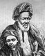 Tanzania / Zanzibar: Mwinyi Mkuu, the 'Great Owner', last descendant of the Shirazi sultans who preceded the Omani Sultanate, together with his son. He died in 1865 and his son soon thereafter